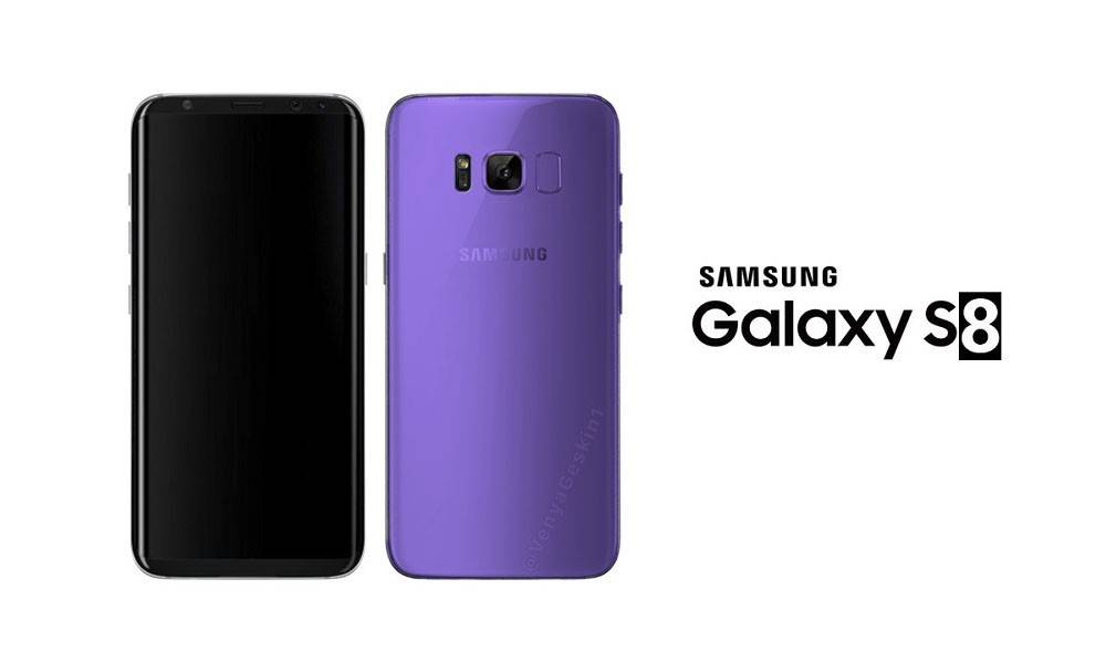 紫色Samsung Galaxy S8 s8purple-1000x600