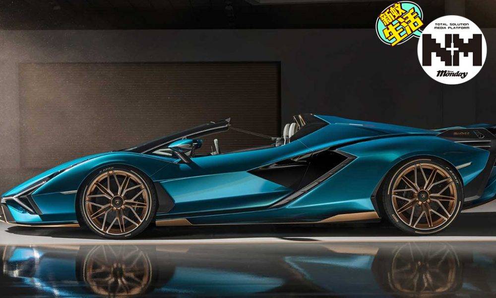 Lamborghini史上最強開篷車！800匹馬力再強化  藍色閃電Lamborghini Sian Roadster