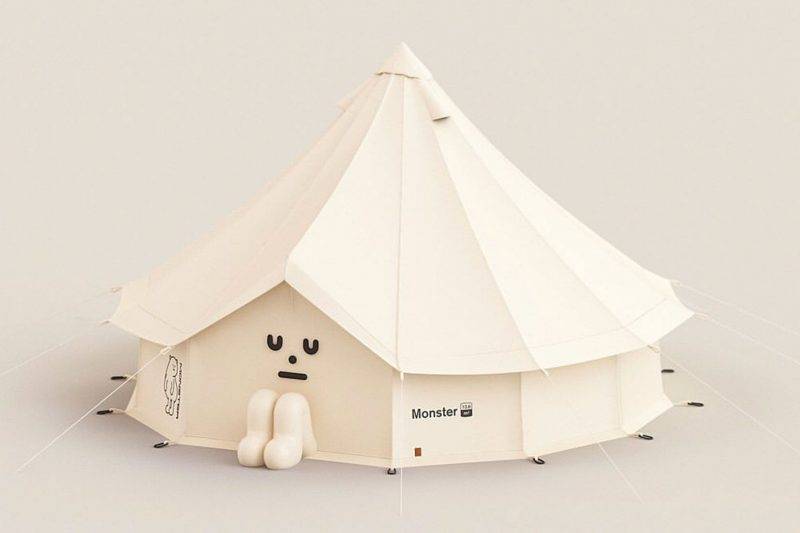Sticky Monster Lab, Camping Tent Character, The North Face, 致敬, 露營, 帳篷, 露營帳篷