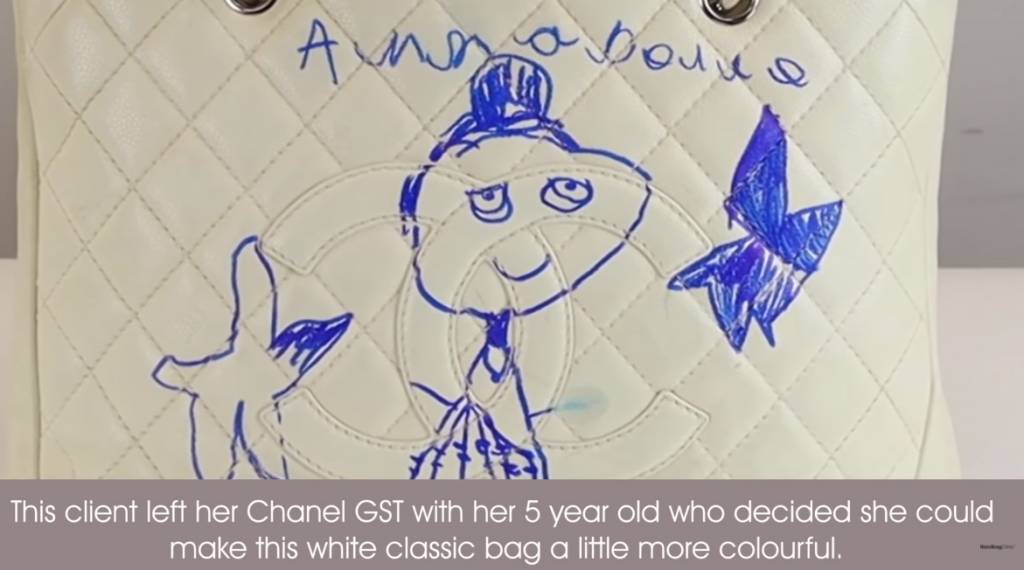 5歲女幫媽媽絕版Chanel袋DIY 媽媽發現後大崩潰