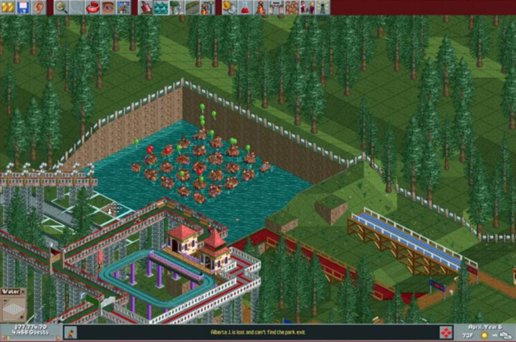 【模擬樂園】最痴線玩法 1.千人水葬場。（圖片來源：遊戲影片截圖）