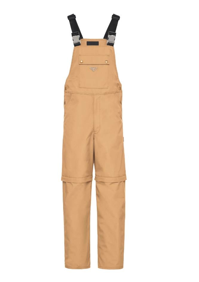 工裝 Camel Brown Technical fabric overalls