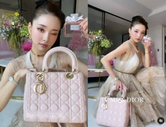 宋智雅 拎假Dior手袋拍真Dior香水廣告！