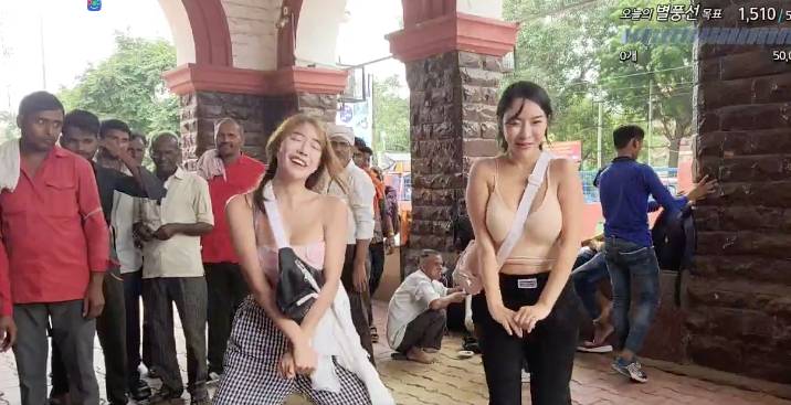 韓國女主播化身「屯門娜娜」去印度跳熱舞求打嘗 