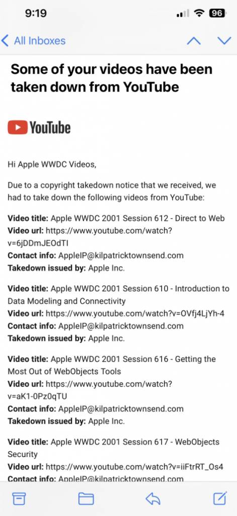 Apple發佈會影片頻道慘被BAN 