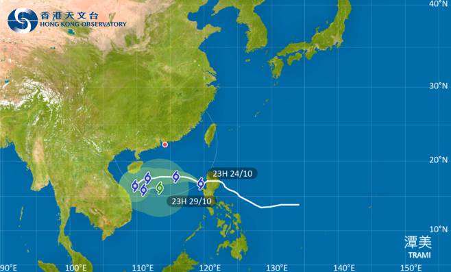 潭美｜天文台於上午01時40分發出一號戒備信號！掛8號風球機率有幾大？