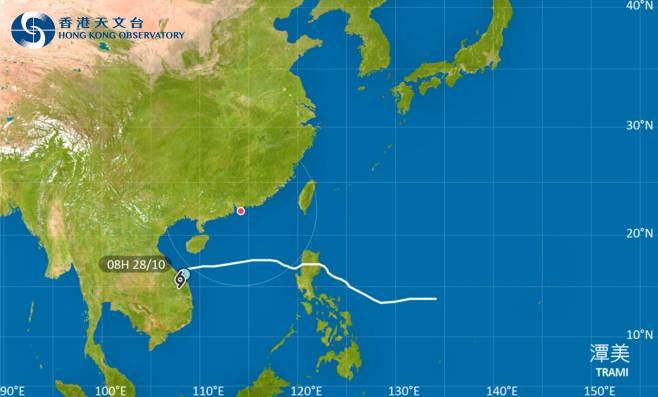 外遊注意！颱風潭美影響越南 最新路徑圖/航班資訊/旅遊保險一文睇