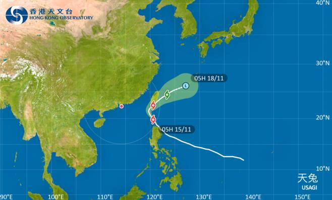 颱風天兔｜路徑圖、風力預測及天文台最新消息