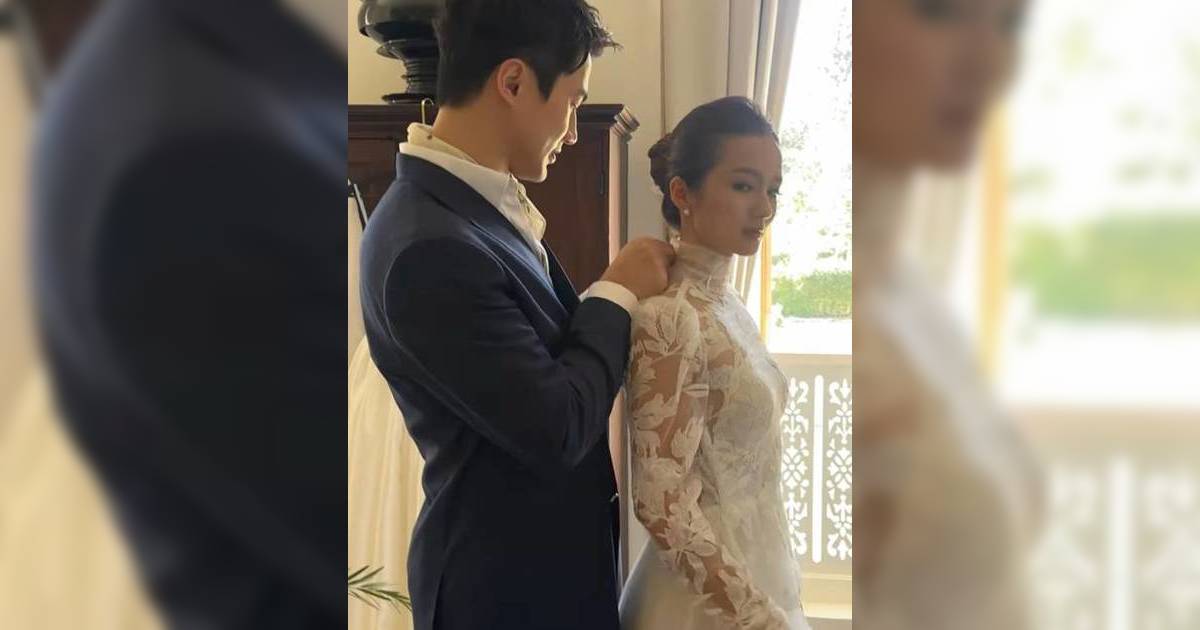 鄧卓殷郭子豪本周六結婚 古典婚紗照慶6年愛情長跑 側面曬誘人曲線