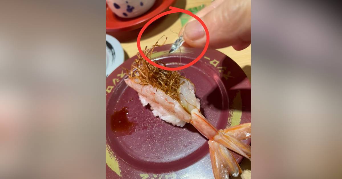 大埔壽司郎香蔥赤蝦驚見尖形鐵片　店員處理手法被轟：越做越差！