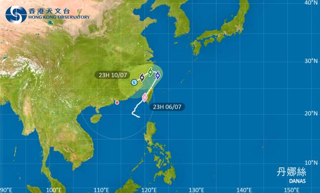去台灣注意！強颱風丹娜絲影響台灣 最新路徑圖/航班資訊/旅遊保險一文睇