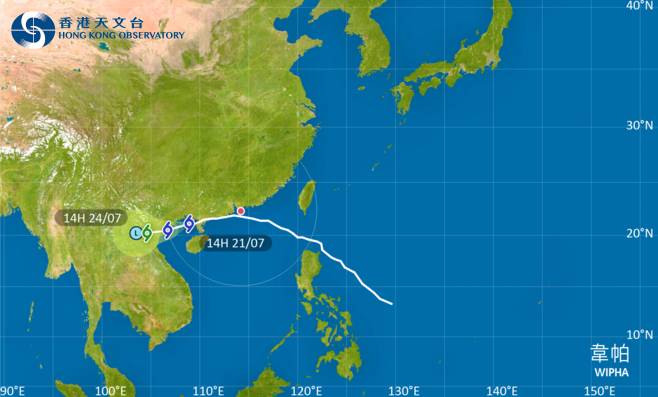外遊注意！颱風韋帕影響越南 最新路徑圖/航班資訊/旅遊保險一文睇
