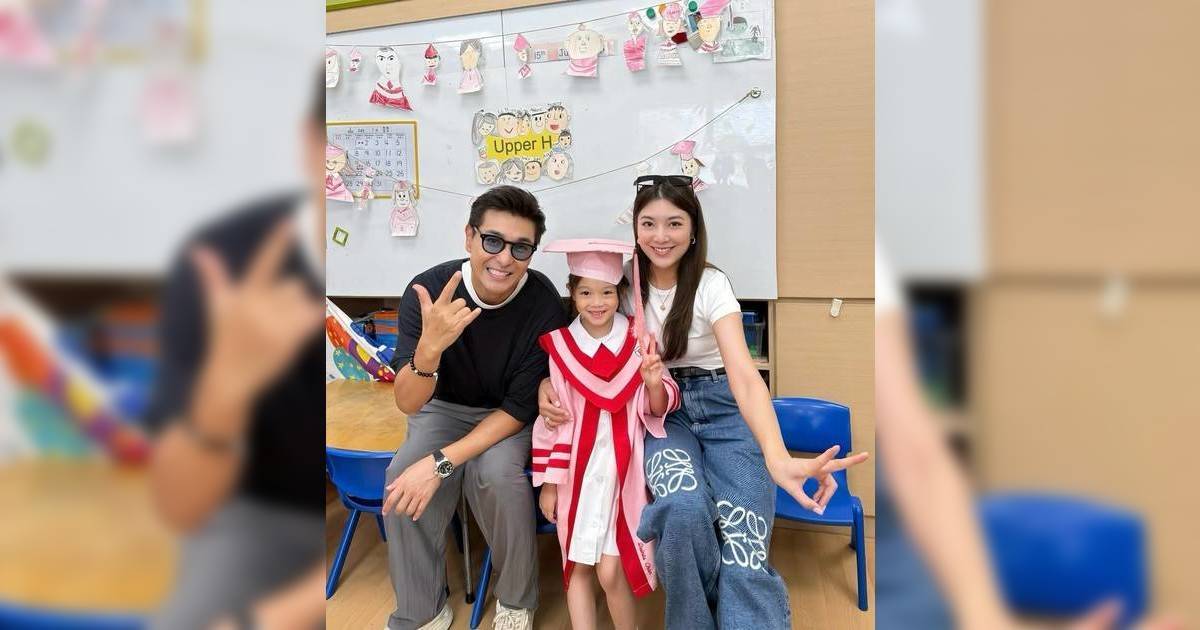陳展鵬6歲愛女「小豬比」幼稚園畢業！單文柔暗示囡囡升小一想揀呢間？