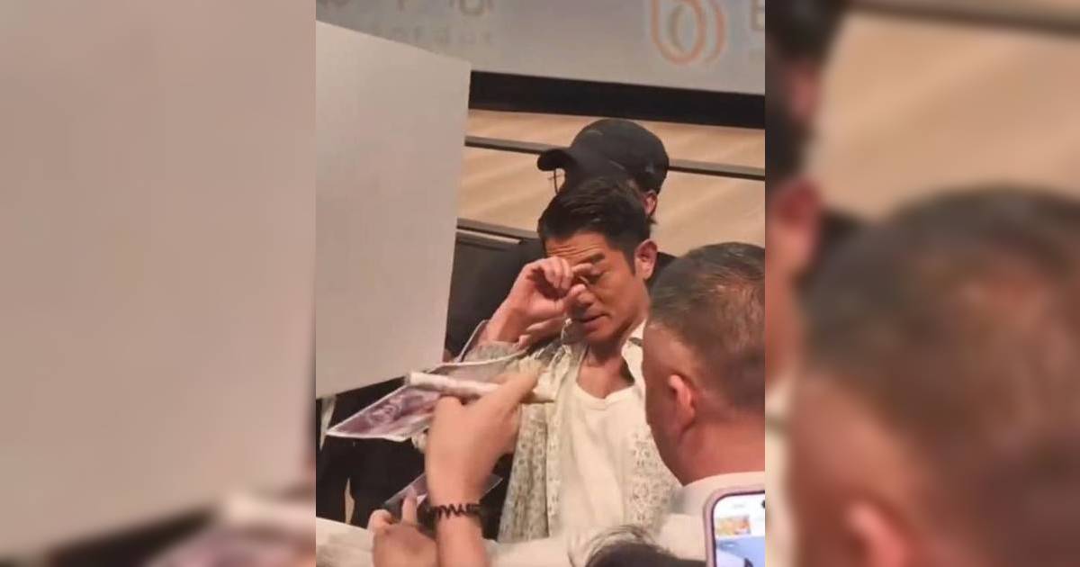 郭富城親民簽名險出事！粉絲手機直插眼球 驚險一刻畫面流出震驚網民