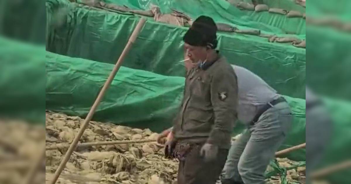 內地酸菜廠工人醃製池邊食煙吐痰｜影片瘋傳震驚網民 當局連夜查封