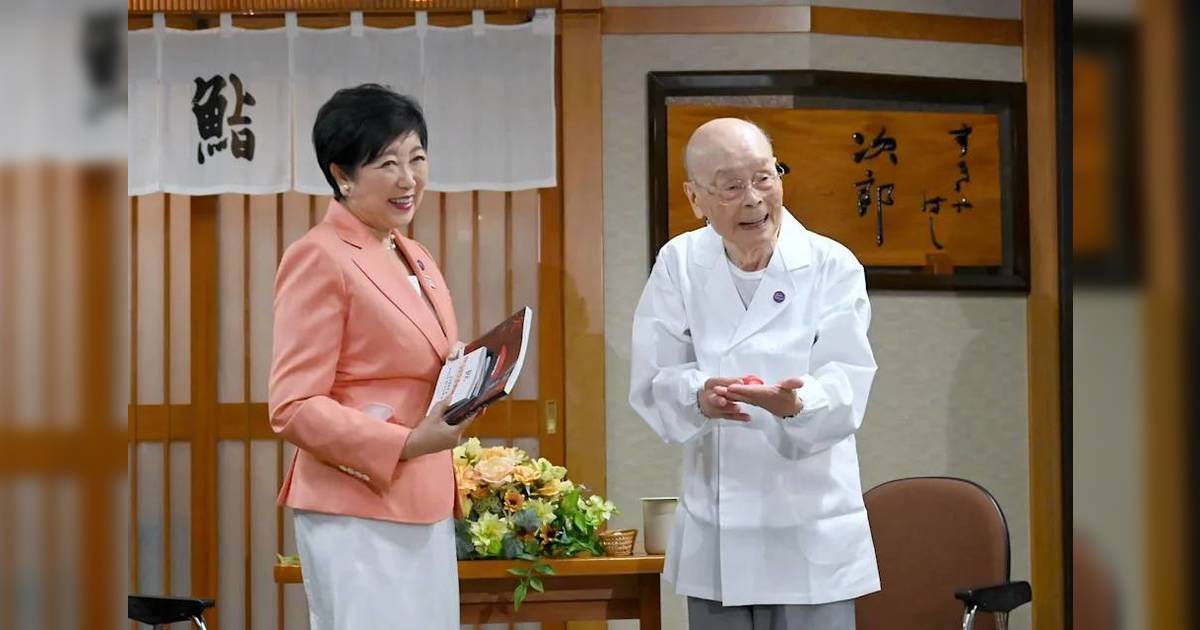 日本壽司之神100歲生日｜親揭長壽秘訣 揚言再「工作」5年