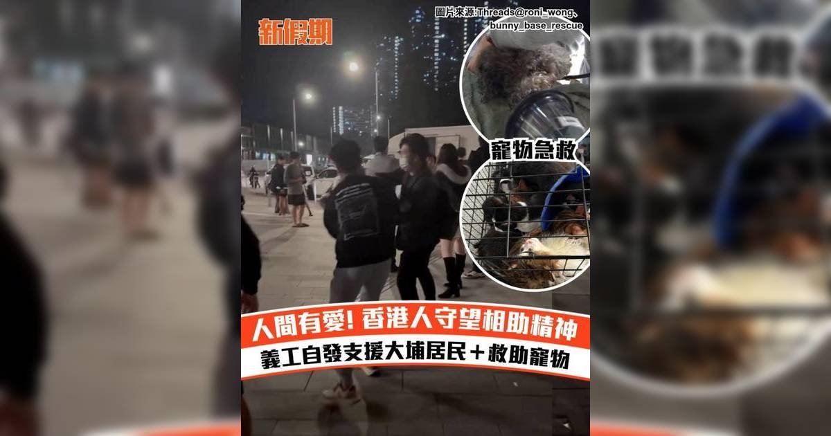 大埔宏福苑五級火｜香港人守望相助精神 義工自發支援大埔居民＋救助寵物
