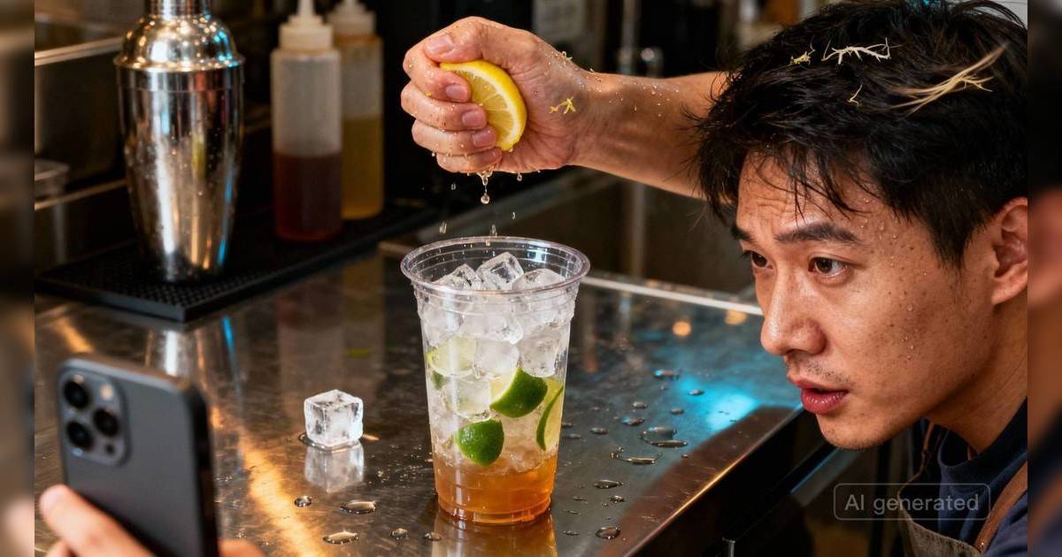霸王茶姬女店員為博流量竟徒手攪茶！手臂直插杯中攪拌 網民睇到反胃：以後唔敢飲