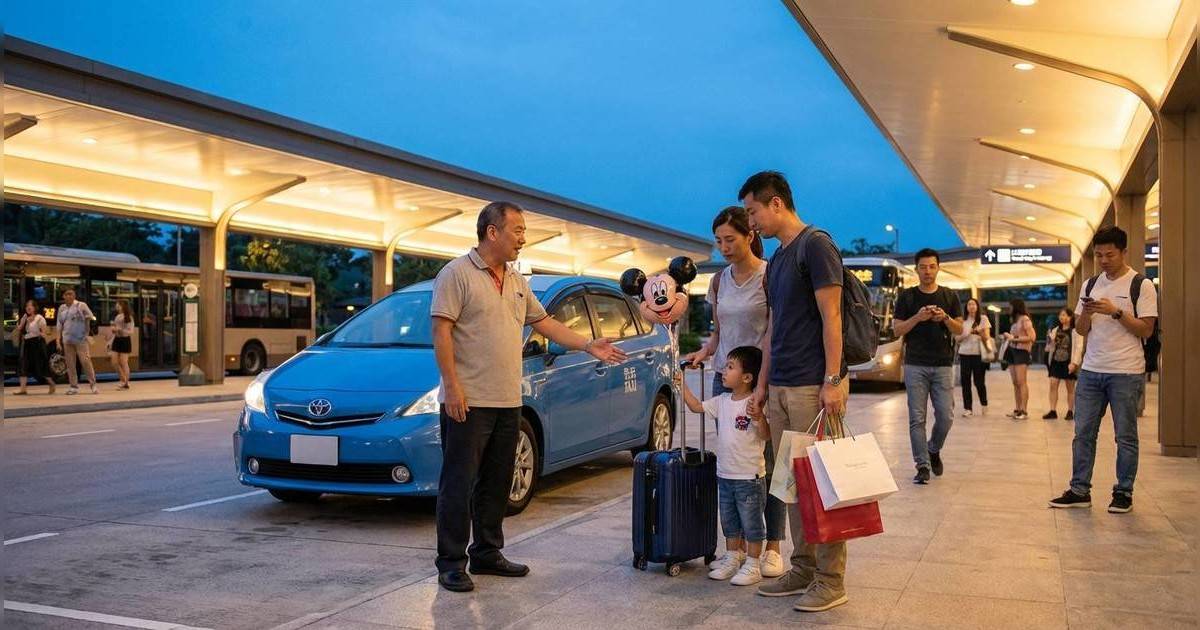 士車隊司機迪士尼「釣泥鯭」｜專呃內地客濫收人民幣！記者直擊秒速雞咁腳走？