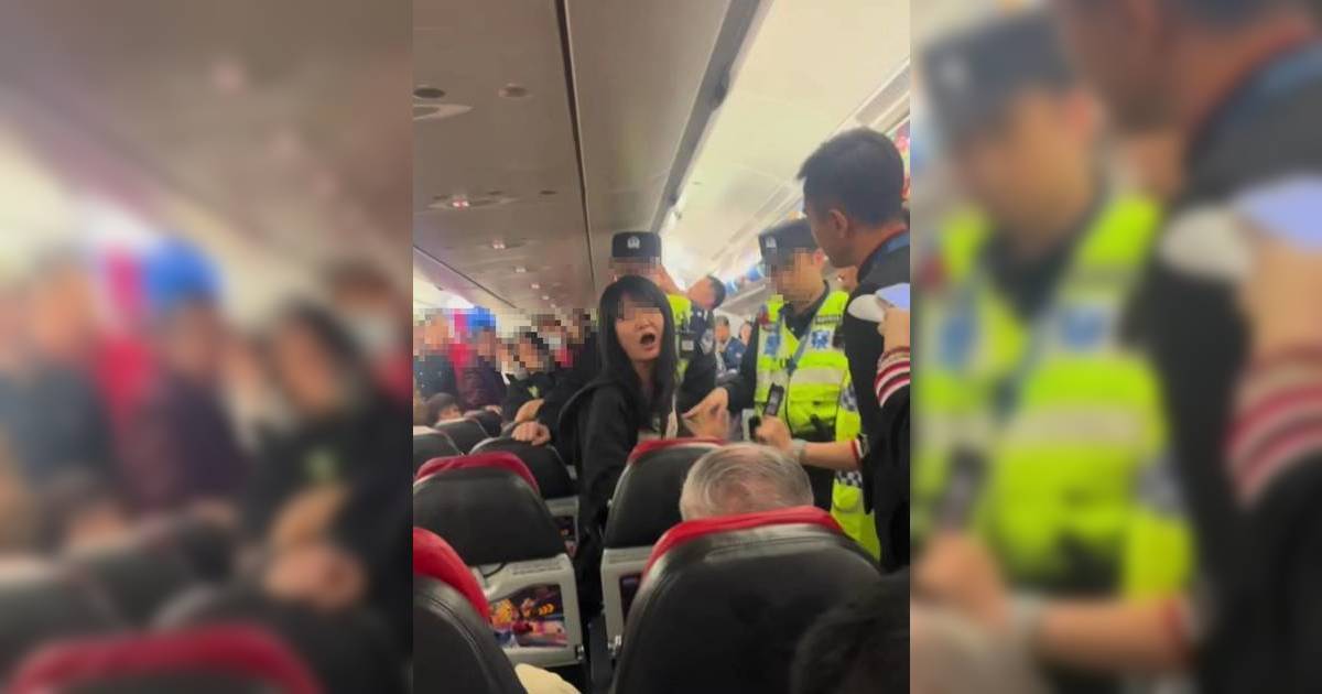 內地女大鬧機艙嫌空姐唔識中文 發爛渣威脅「都別飛」結局慘