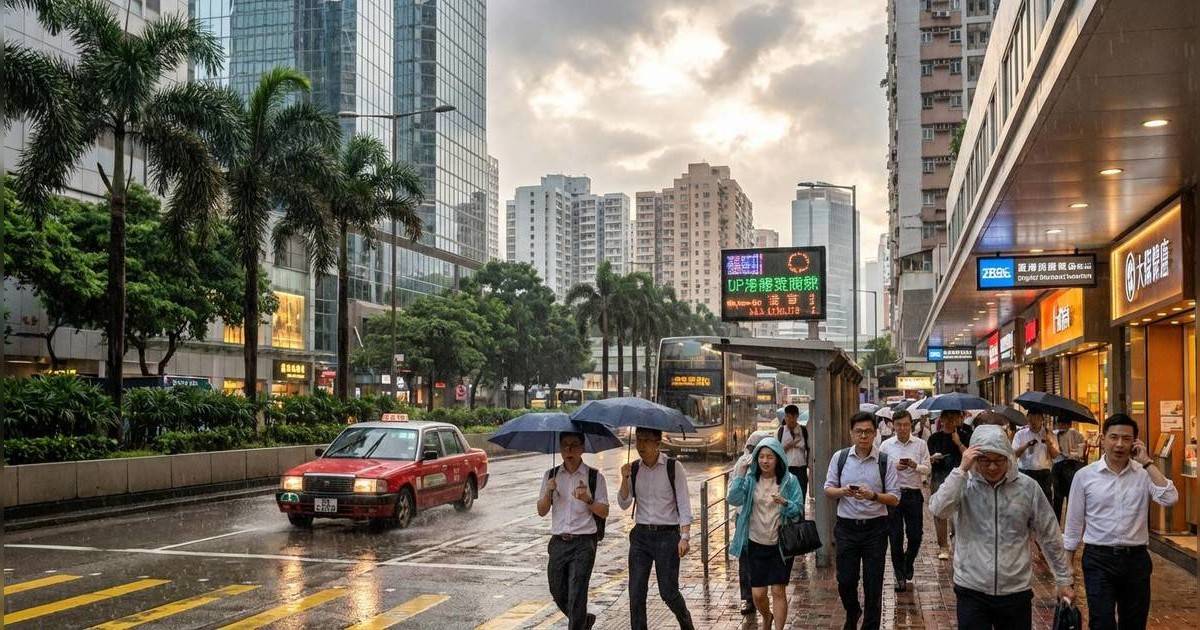 天氣突變｜明日狂風雷暴殺到！天文台預告氣溫急降至呢個度數？