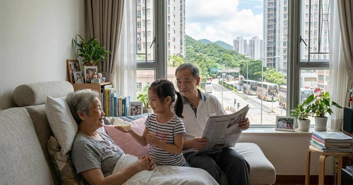 72歲高齡產婦癱瘓臥床｜6歲女心酸餵奶畫面曝光 75歲夫認「生前託孤」網民勁心痛