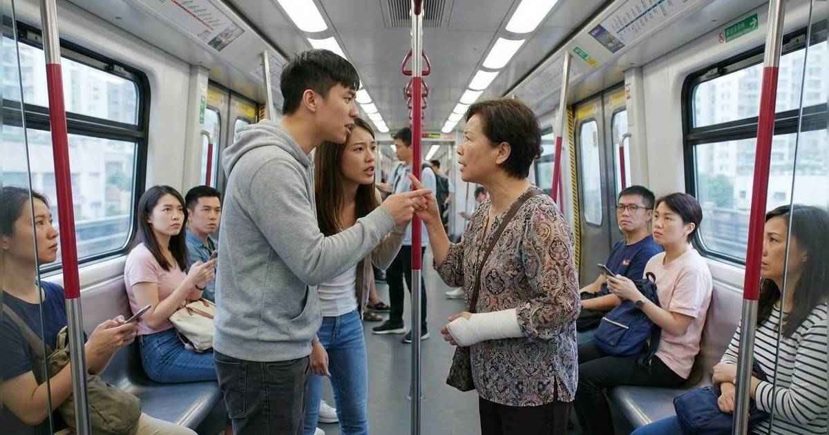 港鐵老婦命令式要求讓座｜年輕男爆Seed反擊「老奉呀」 臨走一舉動惹全網怒轟