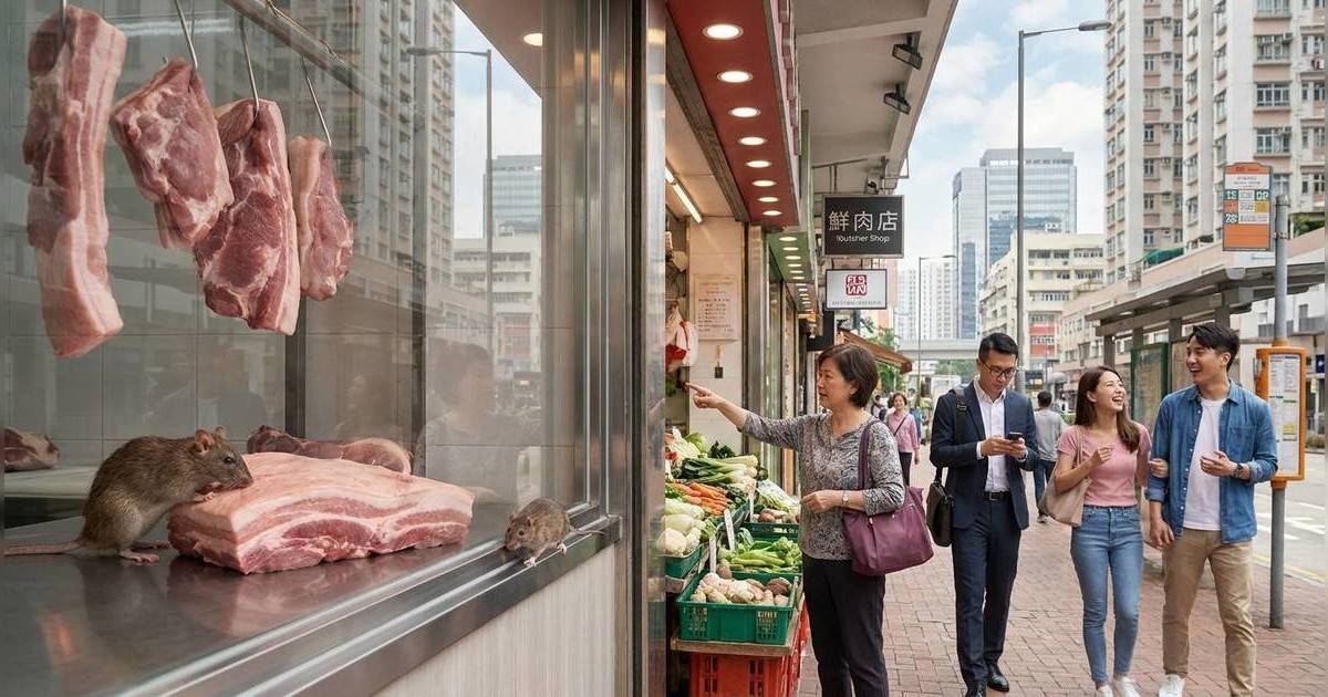 知名肉檔「錢大媽」驚爆恐怖鼠患｜深夜直擊老鼠群爬上豬肉「開餐」 網民：畫面極噁心！