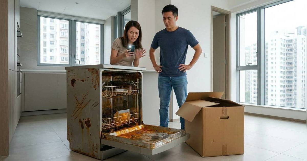 港女$2,580買陳列洗碗機｜開箱驚見辣椒油兼發豬肉腐臭味！店家強硬回應惹炮轟