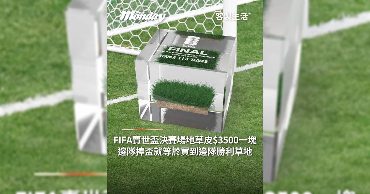 FIFA賣世盃決賽場地草皮$3500一塊 邊隊捧盃就等於買到邊隊勝利草地