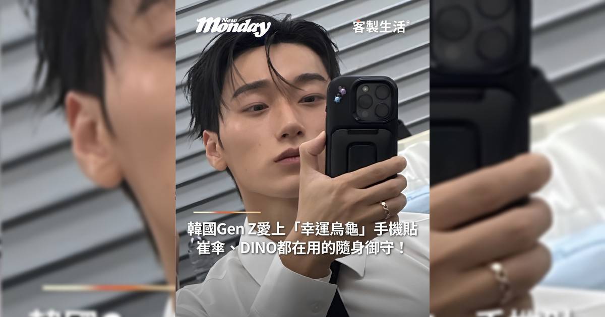 韓國 Gen Z 愛上「幸運烏龜」手機貼崔傘、DINO 都在用隨身御守！