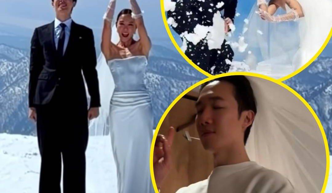 MIRROR邱士縉年底大婚前再放閃 公開雪山婚照幕後 婚紗滑雪高難度畫面曝光